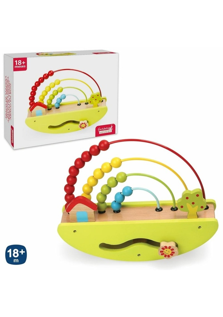 Wooden Abacus - 26cm x 6.8cm x 20.5cm