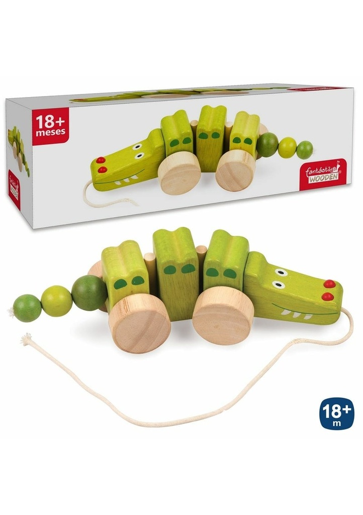 [96365] Wooden Crocodile 26 x 8.50 x 7.50cm