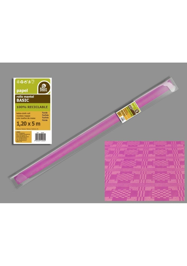 Paper Table Cover Roll 1.2m x 5m - Fuchsia