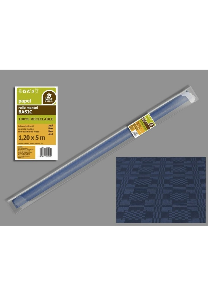 Paper Table Cover Roll 1.2m x 5m - Blue