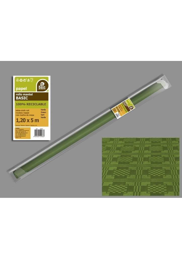 Paper Table Cover Roll 1.2m x 5m - Green
