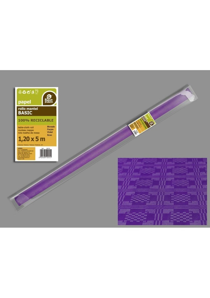 Paper Table Cover Roll 1.2m x 5m - Purple