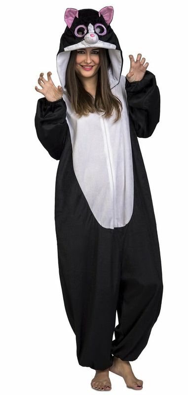 Cool Big Eyes Cat (Onesie) - Adult Size Medium / Large