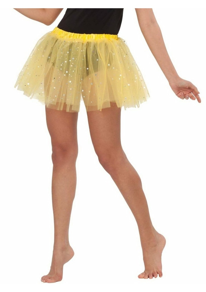 Yellow Tutu with Stars - One Size