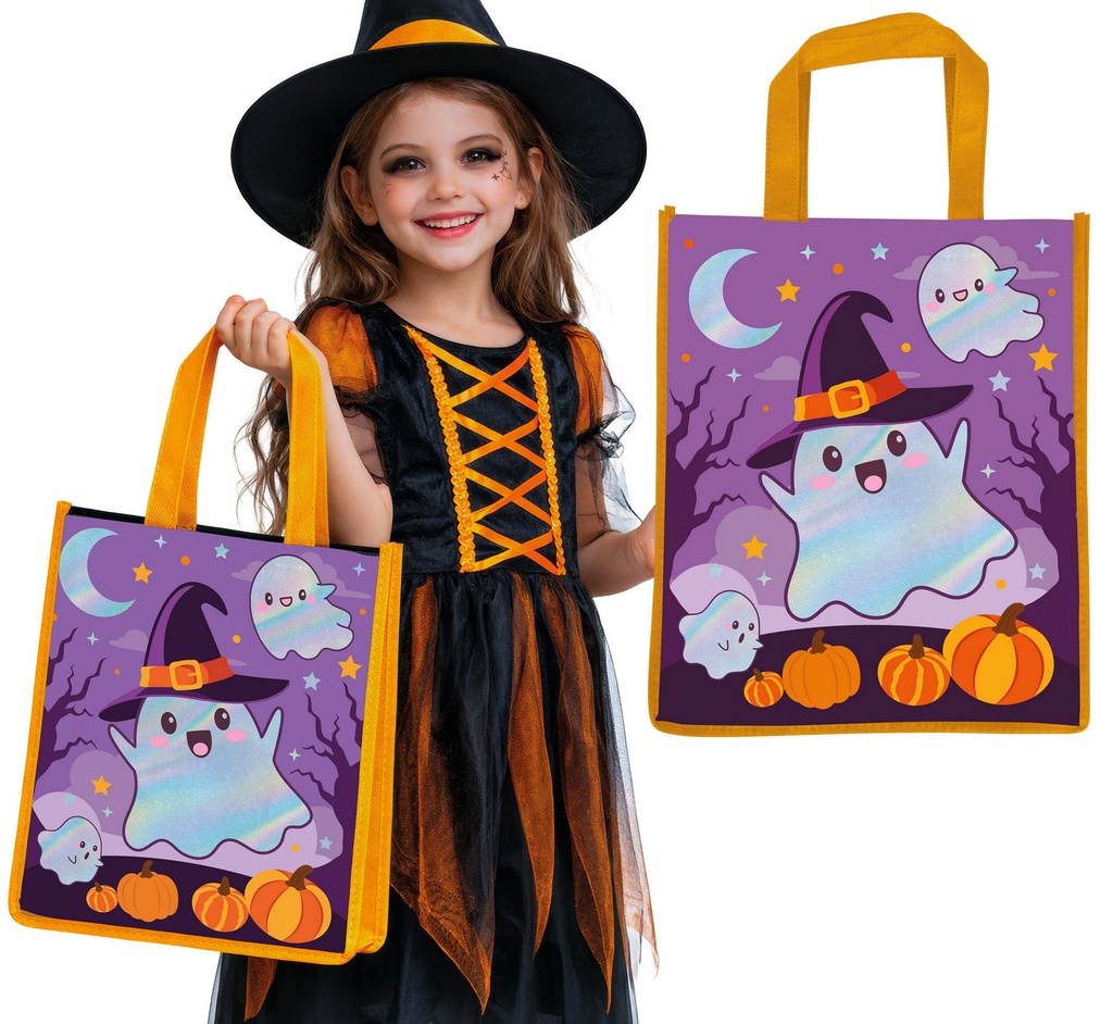 Halloween Metallic Bag Little Monsters 36x30cm