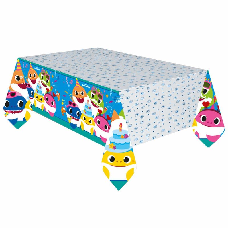 [9909042] Baby Shark Paper Tablecover 120cm x 180cm
