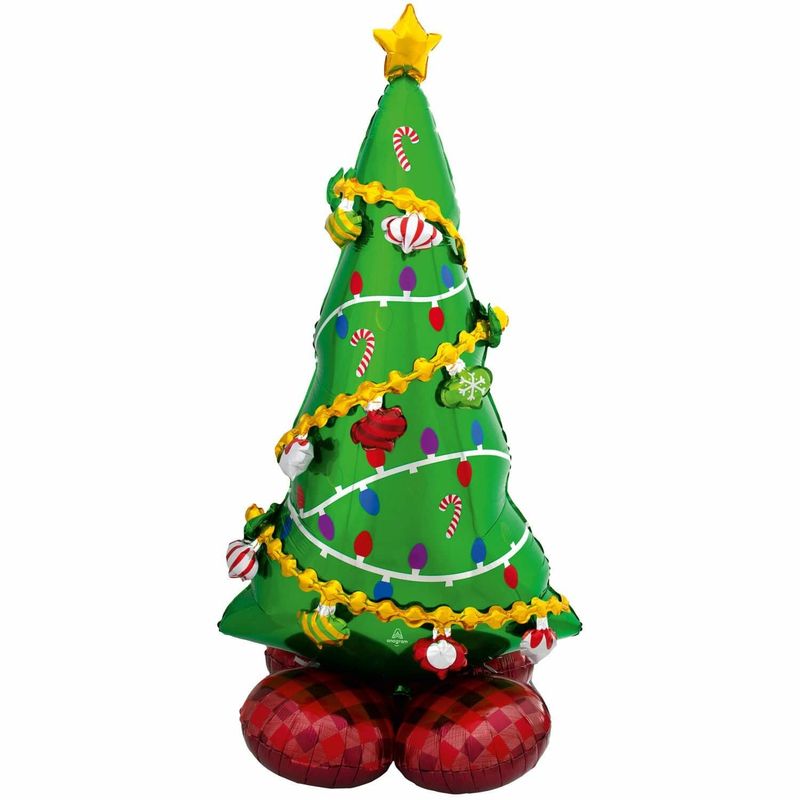 [8311711] AirLoonz Christmas Tree Foil Balloon 53 Inch - Air Fill Only