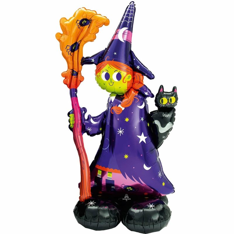 [4241811] AirLoonz Scary Witch Foil Balloon 55 Inch - Air Fill Only