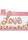 Rose Gold Love Foil Letter Balloon Banner Kit - 36 Inch