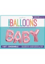 Pink Baby Foil Letter Balloon Banner Kit - 14 Inch