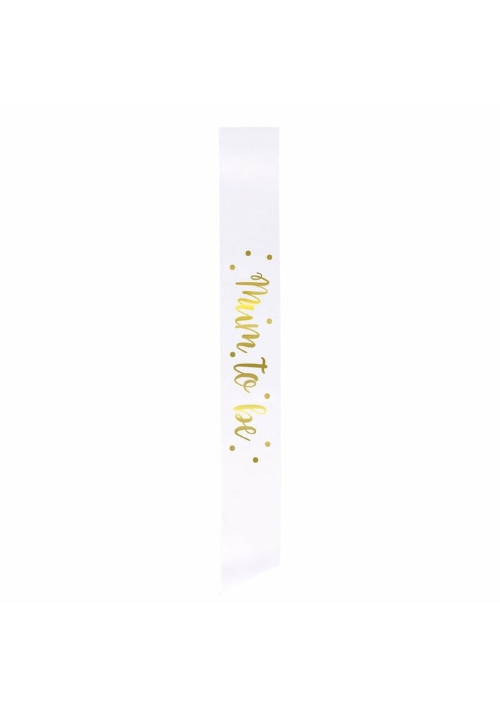 Gold Foil  Mum to Be Satin Sash