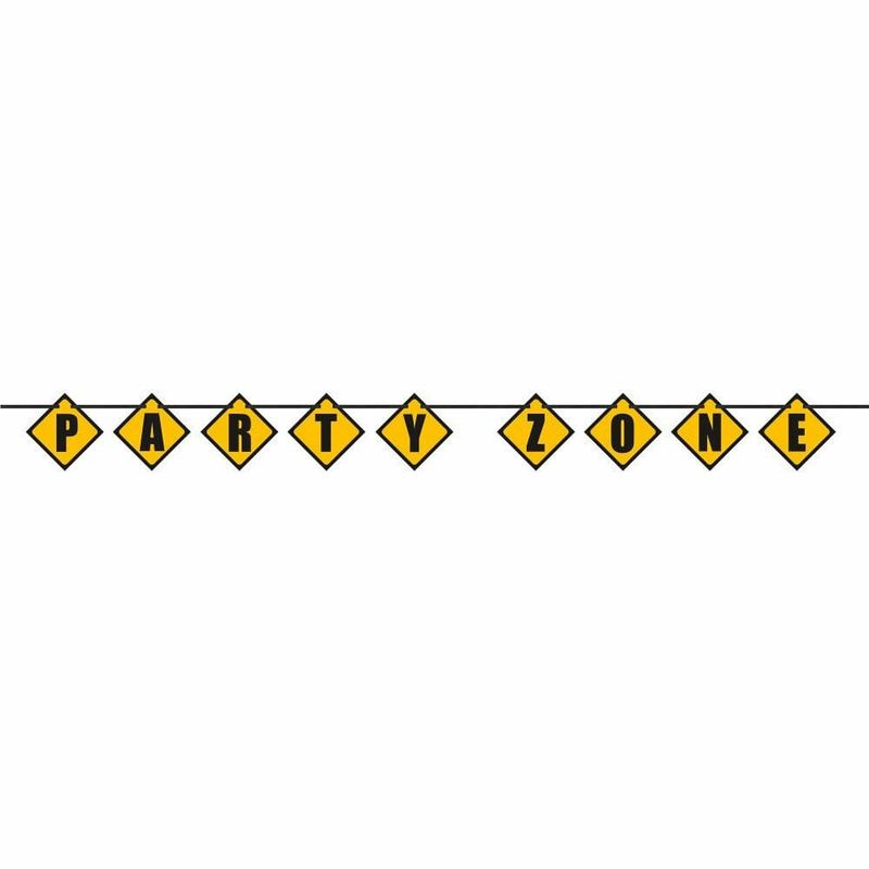 Construction Party Zone Decoration Banner