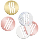 Birthday Rose Gold Glitz Number 18 Confetti - .5oz