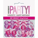 Birthday Pink Glitz Number 18 Confetti - .5oz
