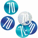 Birthday Blue Glitz Number 70 Confetti - .5oz