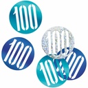 Birthday Blue Glitz Number 100 Confetti - .5oz