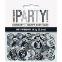 Birthday Black Glitz Number 30 Confetti - .5oz