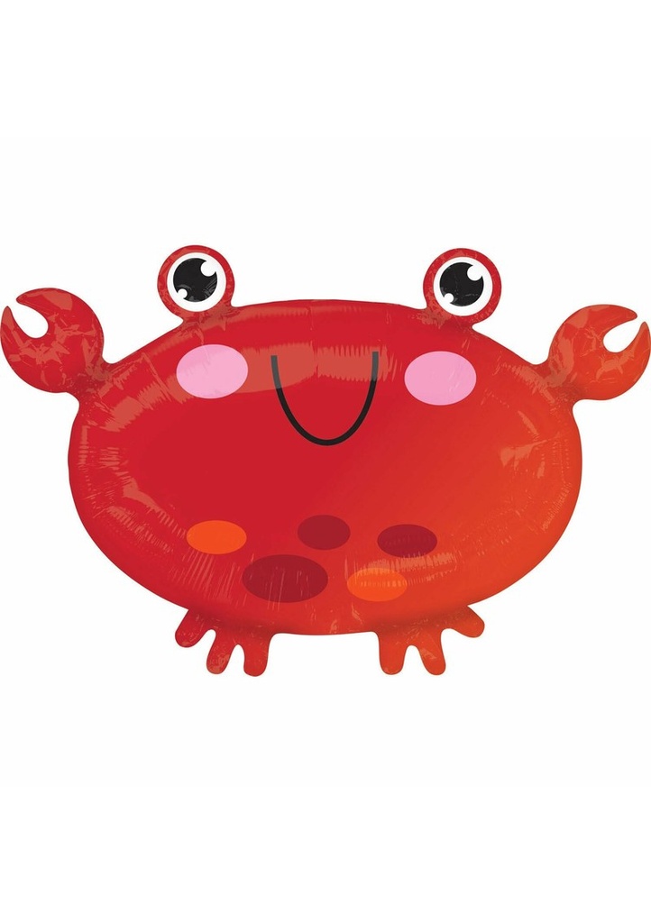 Junior Shape Crab Foil Balloon - 55cm