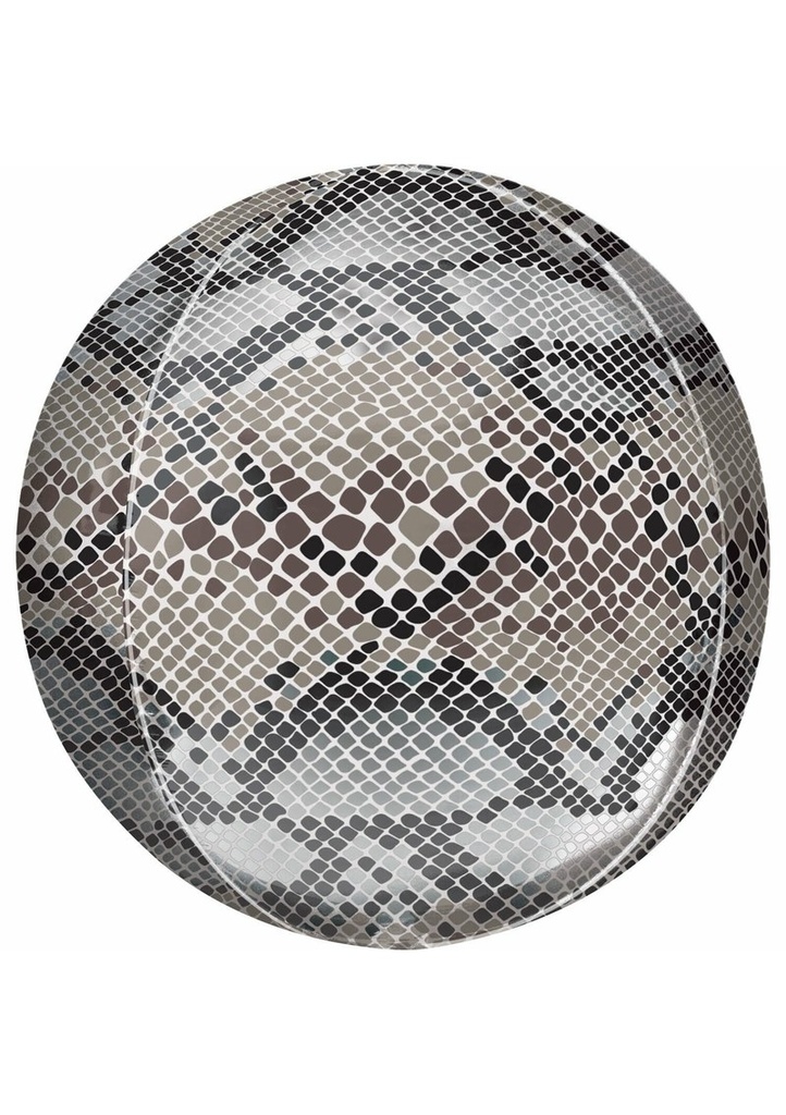Orbz Snake Skin Print Foil Balloon - 38cm x 40cm