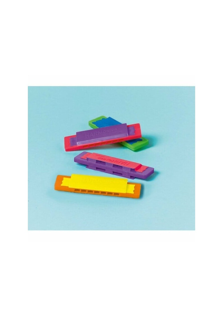 [INT390168] Party Favours Harmonicas Plastic 8.4cm x 2.1cm - 12pk