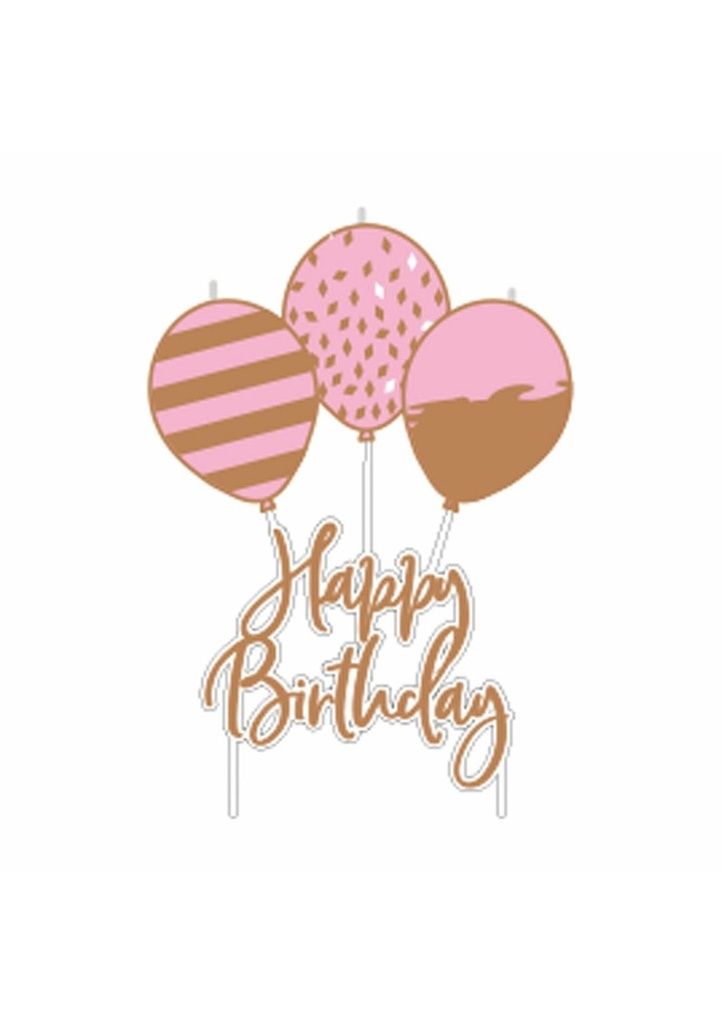 Rose Gold Birthday Candle 6.2 x 11.3cm