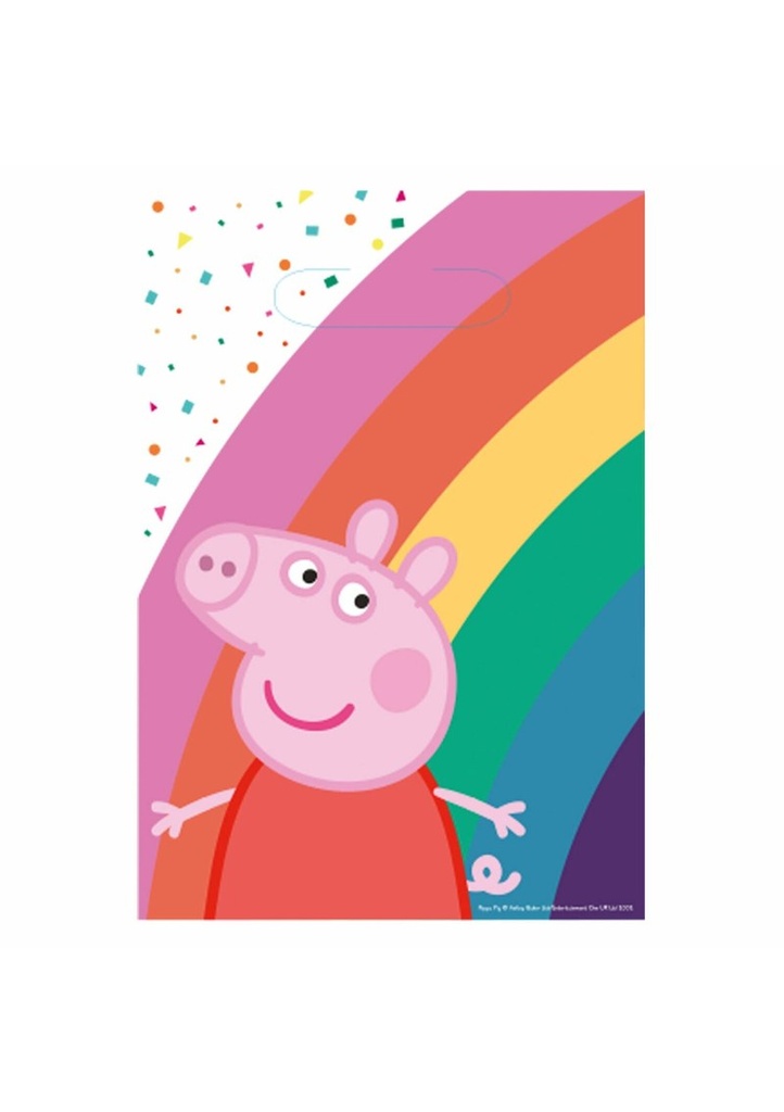 Peppa Pig Paper Lootbags 23.4 x 16.2 cm - 8pk