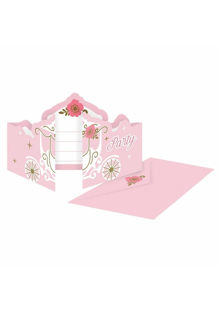 Princess For A Day Invitations & Envelopes - 8pk