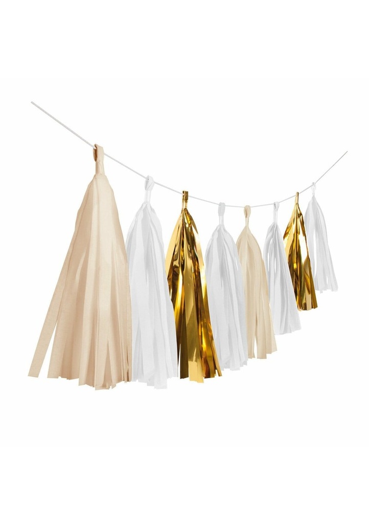 [9904616] Garland Tassel Gold Brush - 304 cm