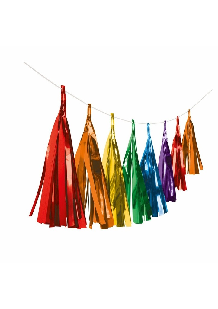 Garland Tassel Bright Rainbow - 304 cm