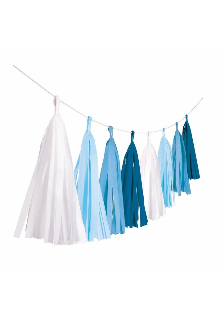 Garland Tassel Sky Blue - 304 cm