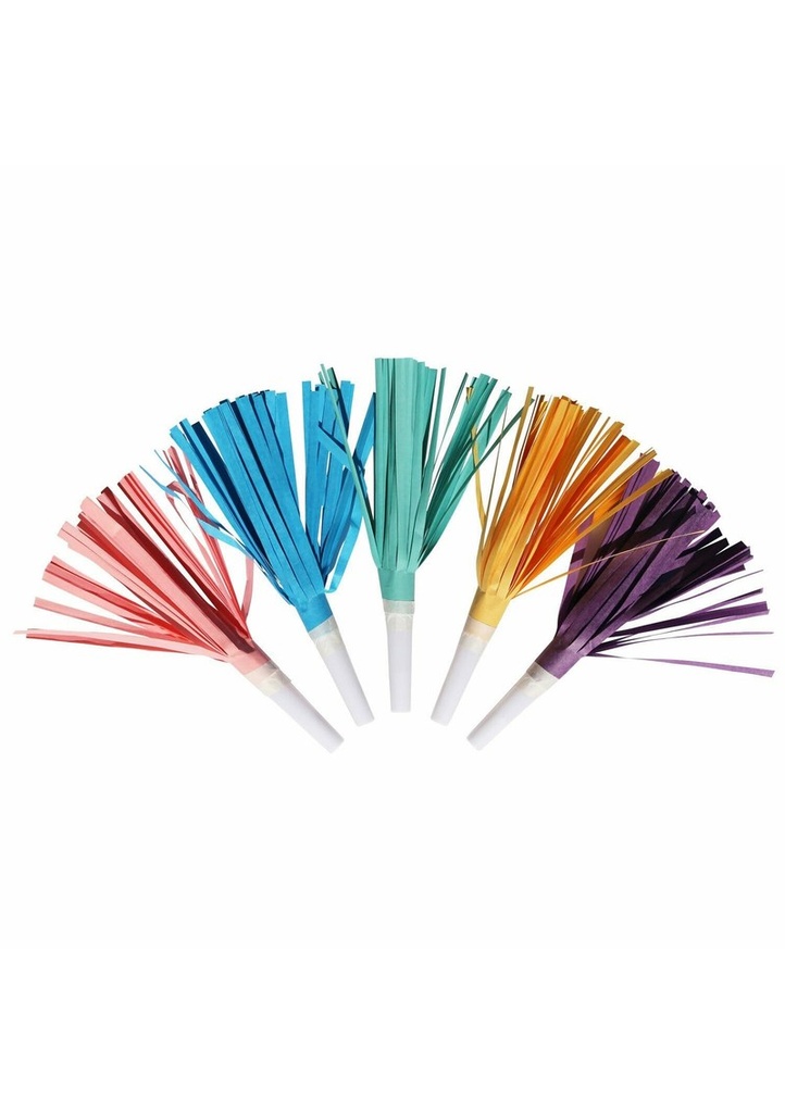 [9904318] Rainbow & Cloud Blowouts with Fringes 16.5 cm - 8pk