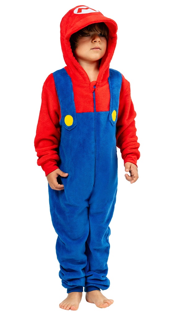 Official Licensed Onesie Super Mario Costume - Age 4 to 6 Years