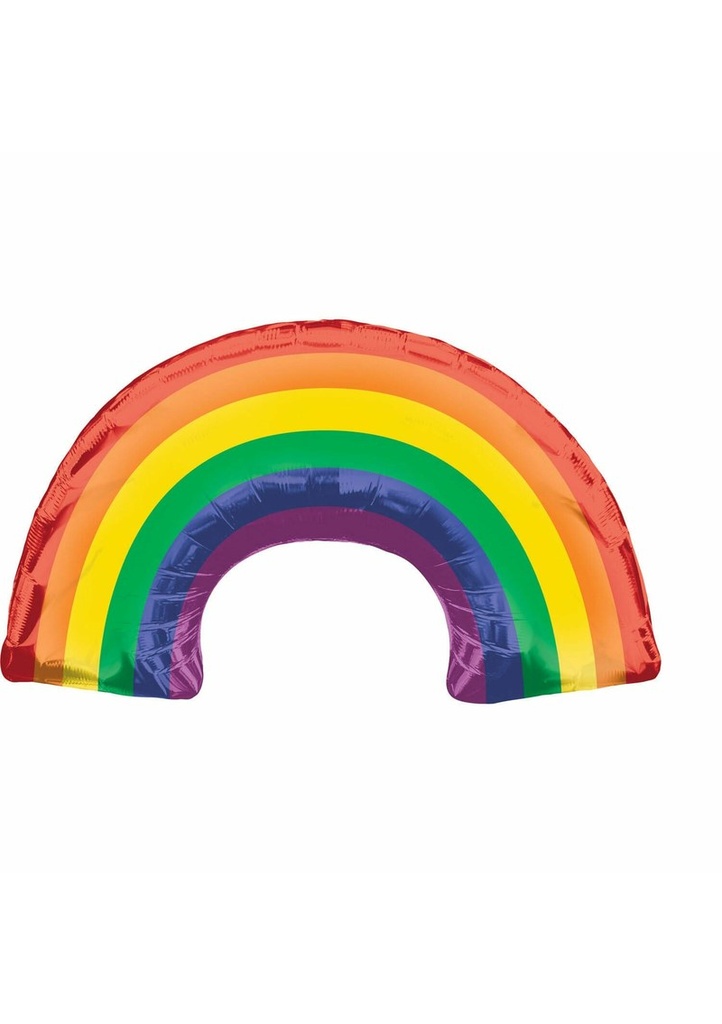 Rainbow Supershape Foil Balloon