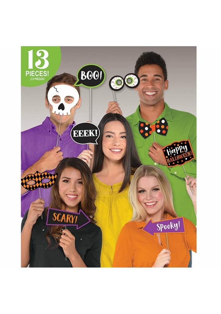 [398710] Halloween Photo Booth Kit Witches Crew - 13pk