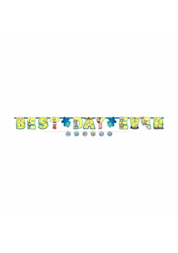 SpongeBob Jumbo Letter Banner with Mini Banner - 320cm