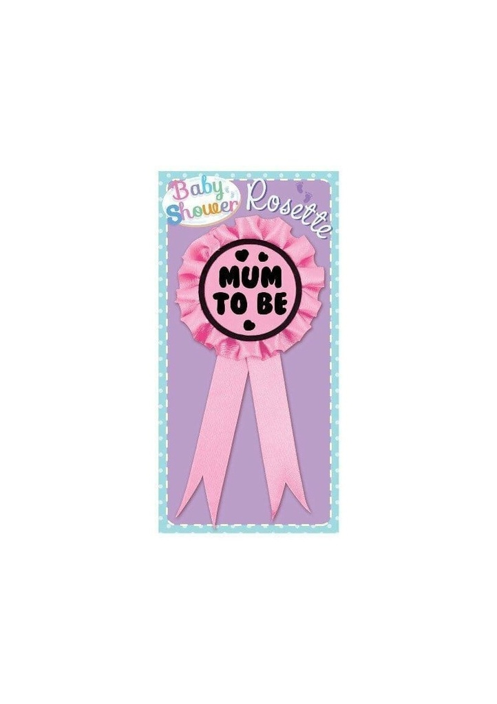 Mum To Be Rosette Pink - 8cm