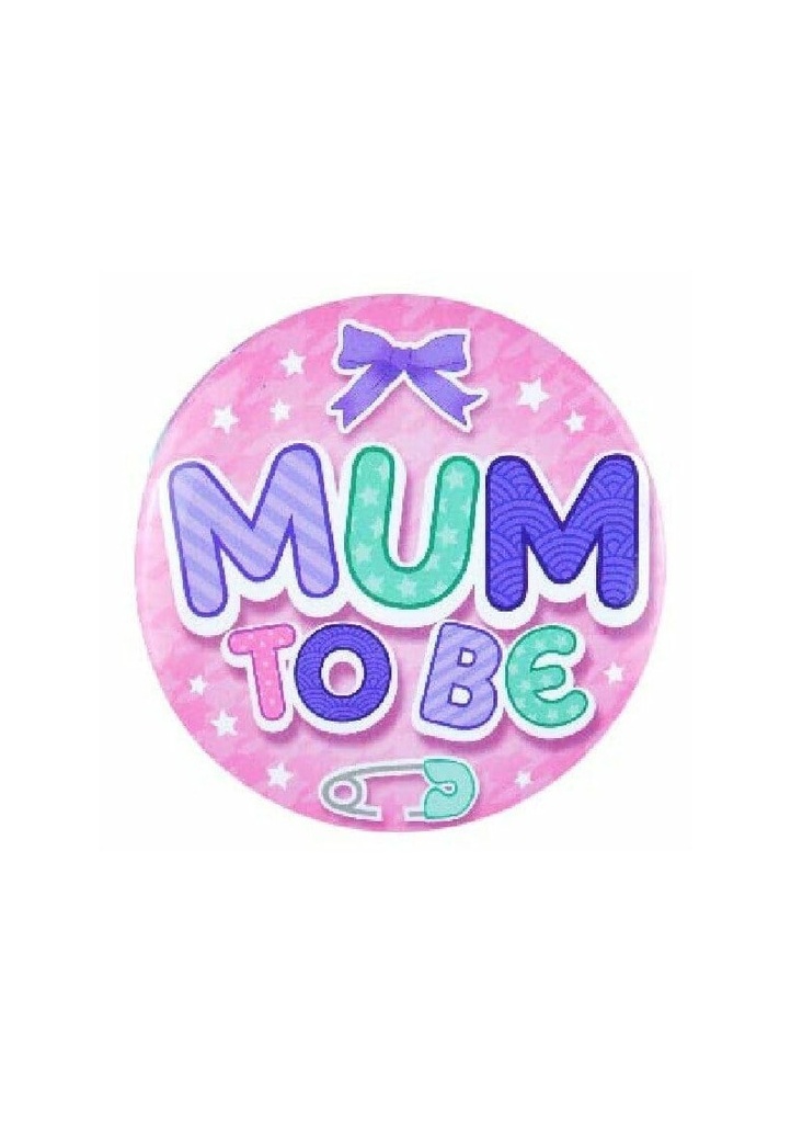 Pink Mummy To Be Badge - 7.5cm