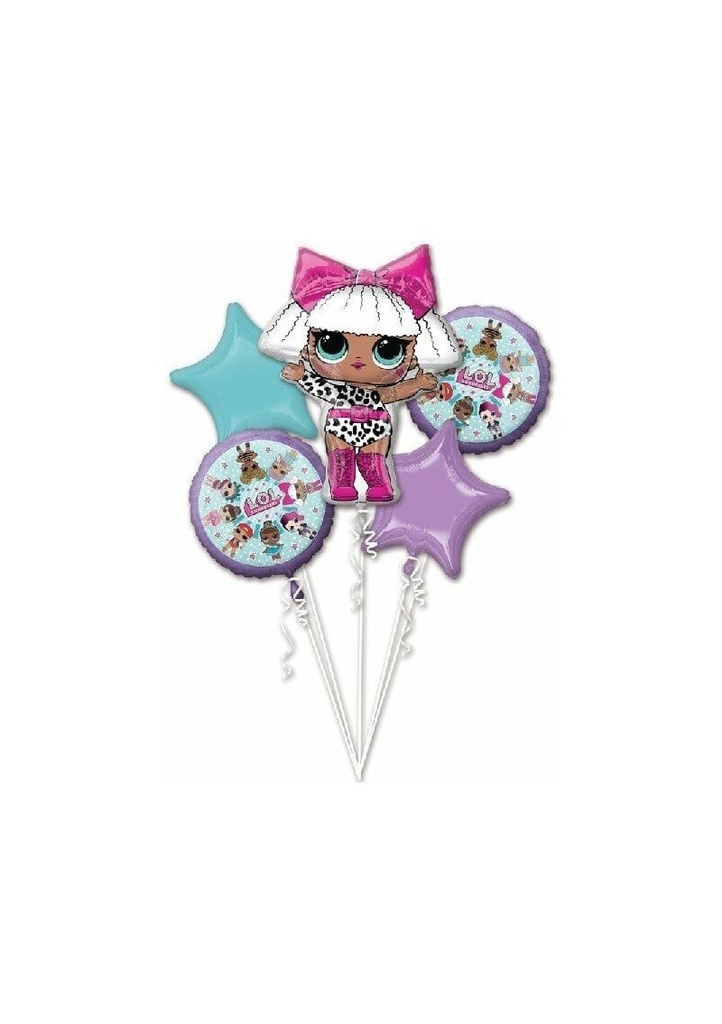 LOL Surprise Balloon Bouquet - 5pk