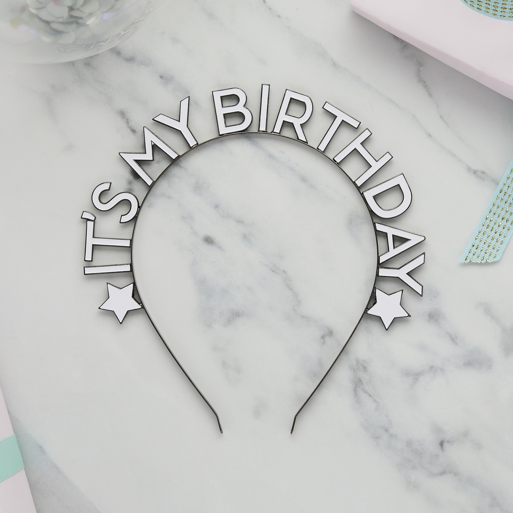 Monochrome It's My Birthday Metal Headband
