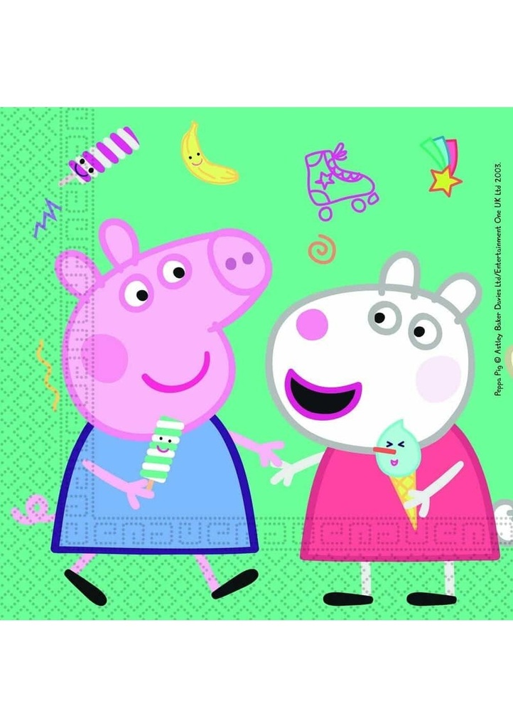 Peppa Pig Messy Play Paper Napkins (33x33cmcm) - 20pk