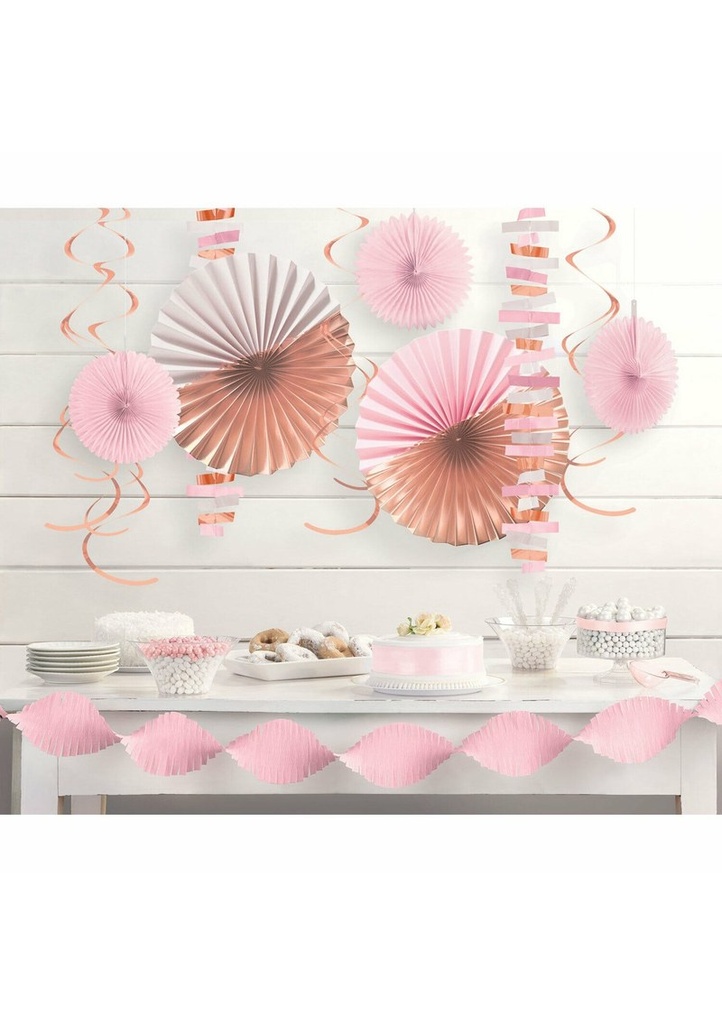 [242681] Rose Gold Blush Decorating Kit - 14pk