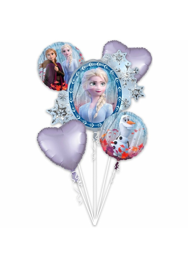 Foil Balloon Bouquet Frozen 2 - 5pk