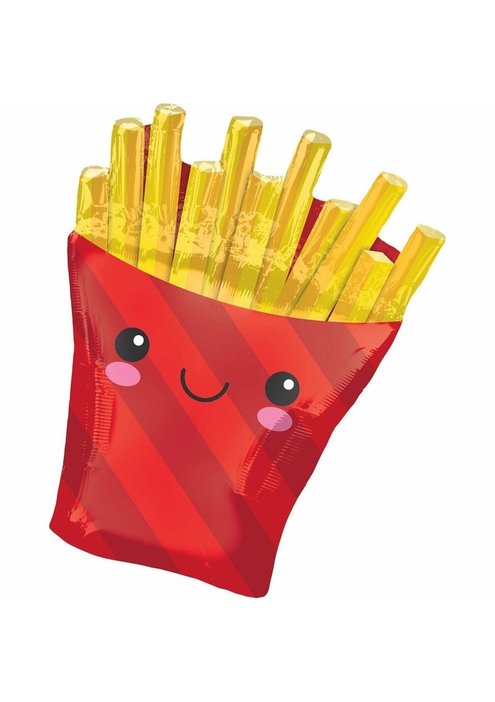 SuperShape XL French Fries Foil Balloon - 58cm x 71cm