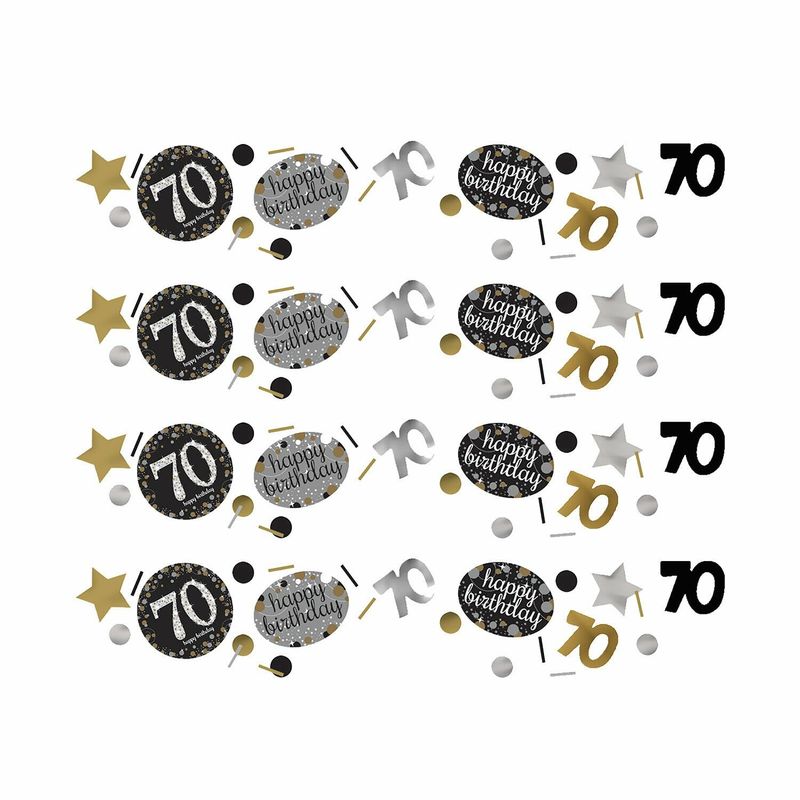 [361964] 70th Gold Sparkling Celebration Confetti – 34g