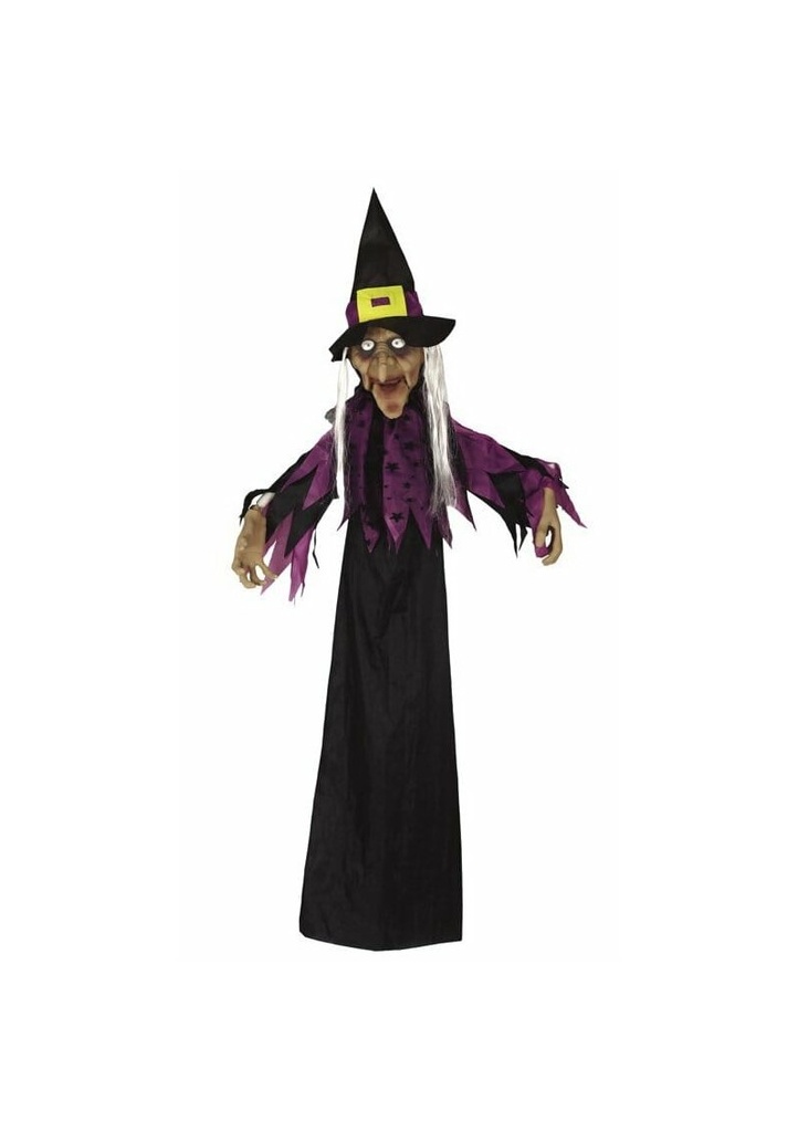 Witch Hanging Sceleton With Light, Sound & Movement - 150cm