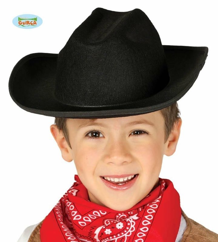 Black Felt Cowboy Hat - Child Size