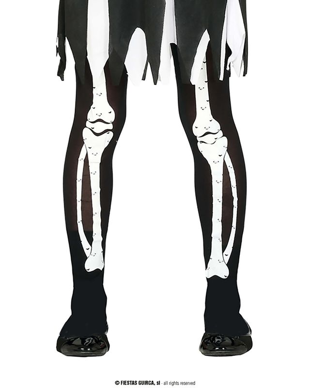 Child Skeleton Tights - Age 3 to 6 Years