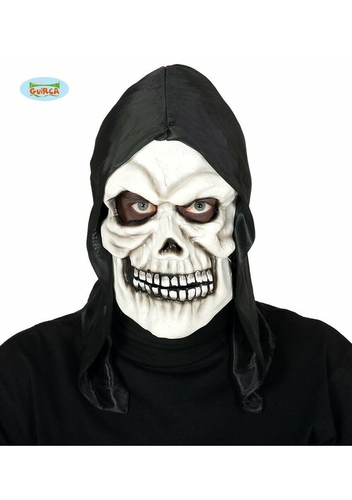 Skull Mask With Hood - Adult One Size
