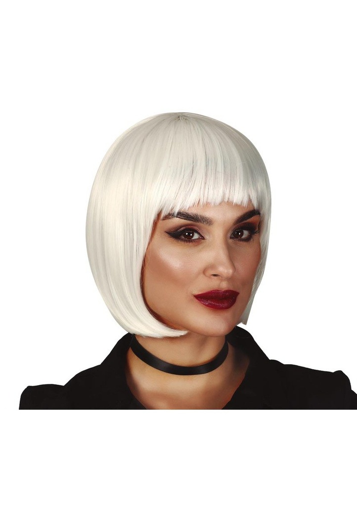 White Bob Wig - Adult One Size
