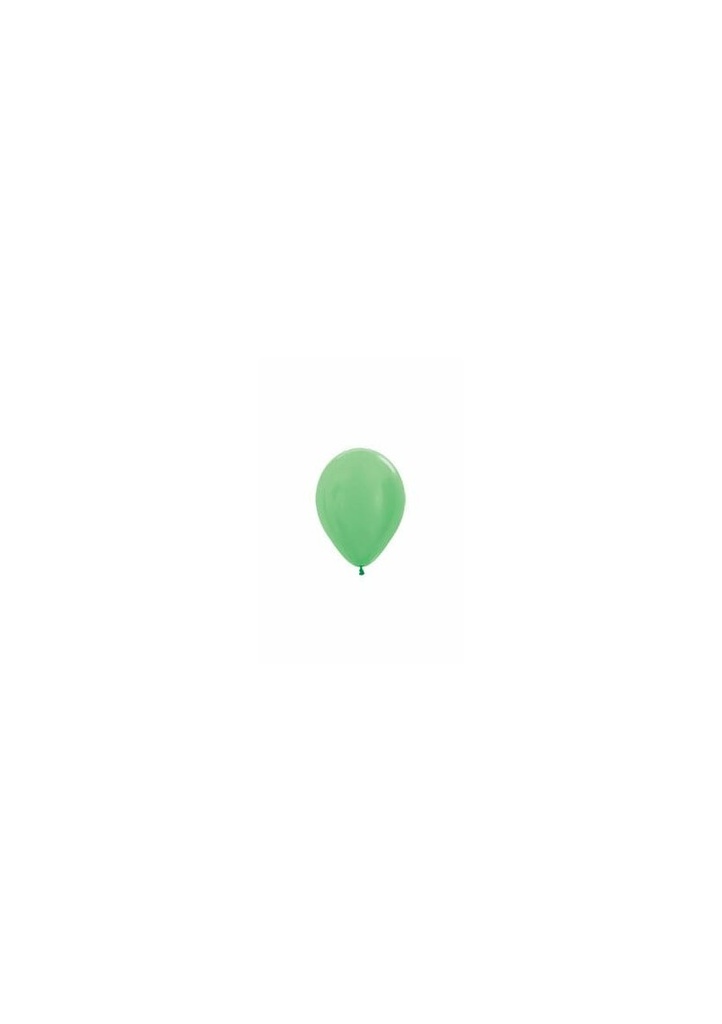 Satin Pearl - Green Latex Balloon - (5" / 12cm)